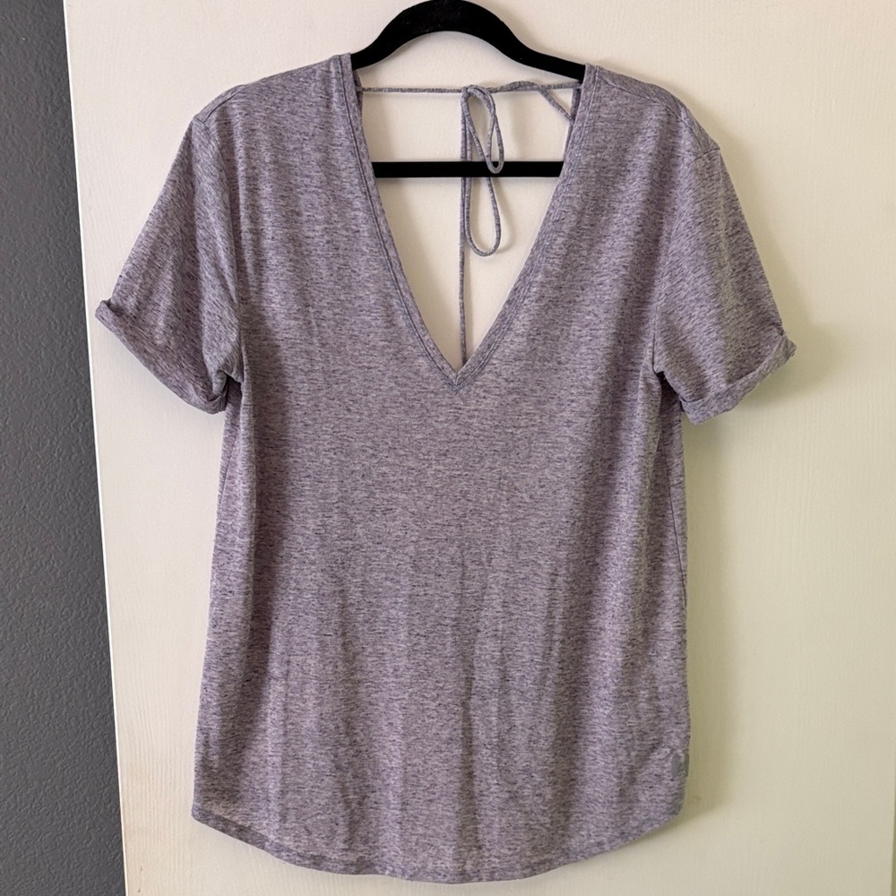 Victoria's Secret Heather Gray V-Neck Tee